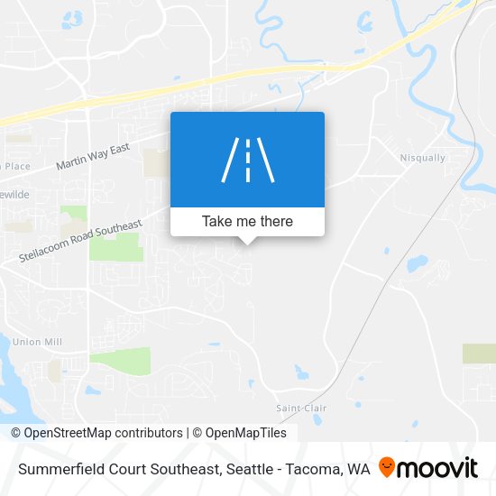 Mapa de Summerfield Court Southeast