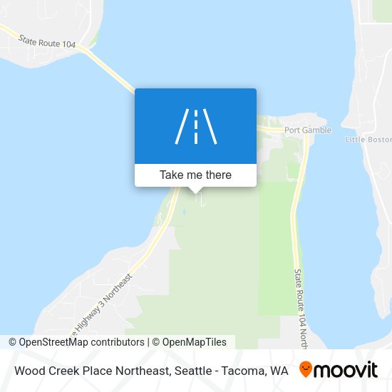 Mapa de Wood Creek Place Northeast