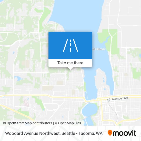 Woodard Avenue Northwest map