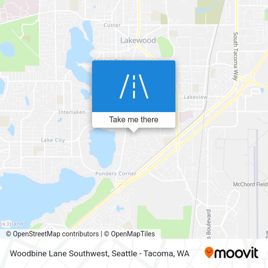 Woodbine Lane Southwest map