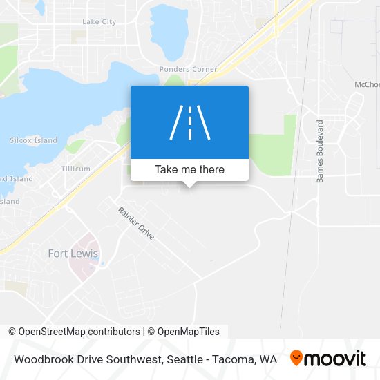 Mapa de Woodbrook Drive Southwest