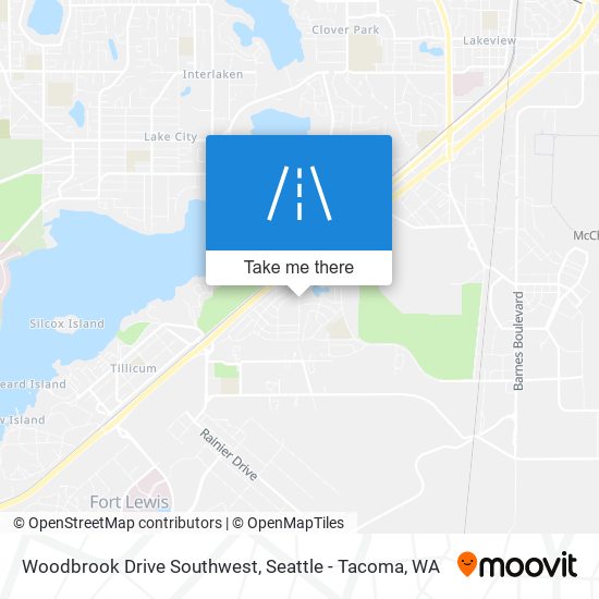 Mapa de Woodbrook Drive Southwest