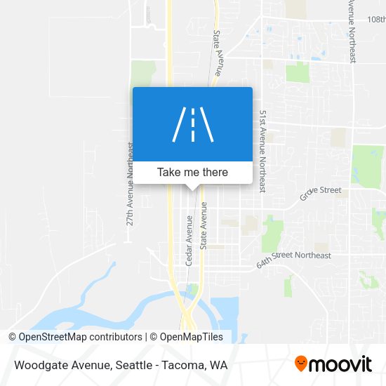 Woodgate Avenue map