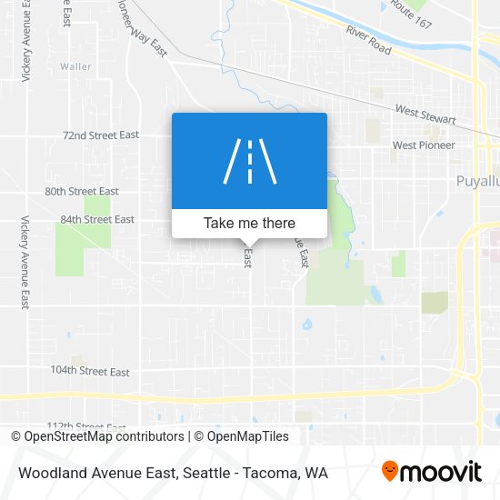 Woodland Avenue East map