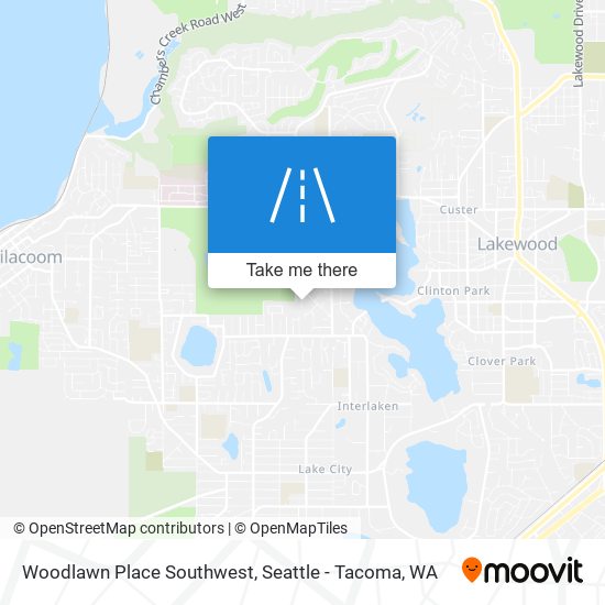 Mapa de Woodlawn Place Southwest