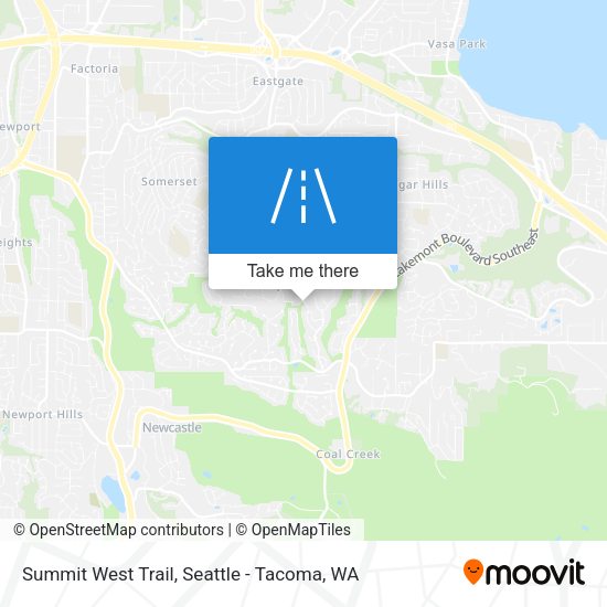 Summit West Trail map