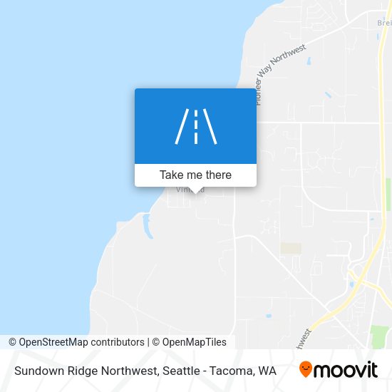 Sundown Ridge Northwest map