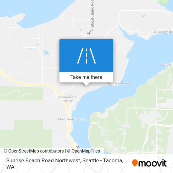 Sunrise Beach Road Northwest map