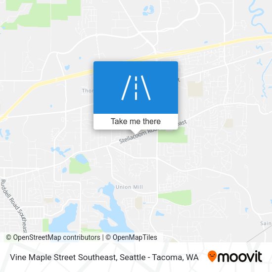 Vine Maple Street Southeast map