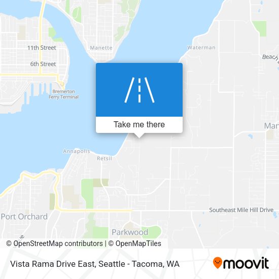 Vista Rama Drive East map