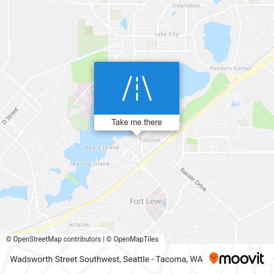 Wadsworth Street Southwest map