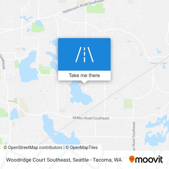 Mapa de Woodridge Court Southeast