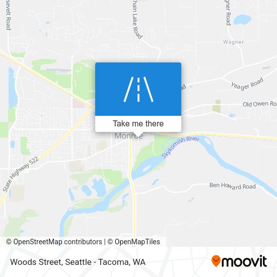 Woods Street map
