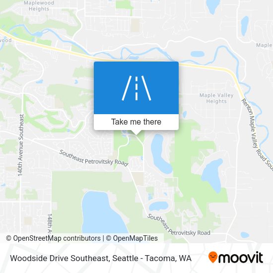 Mapa de Woodside Drive Southeast