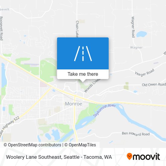 Woolery Lane Southeast map