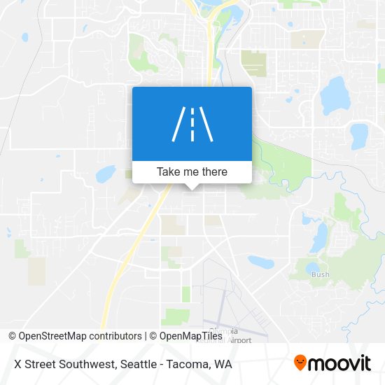 X Street Southwest map