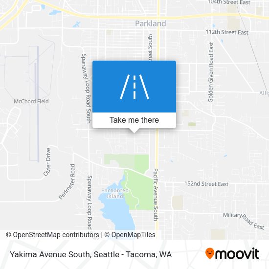 Mapa de Yakima Avenue South