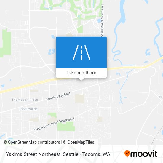 Yakima Street Northeast map