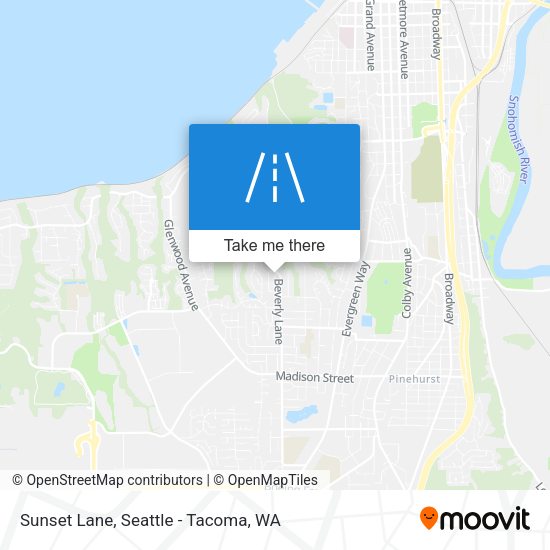 Mapa de Sunset Lane