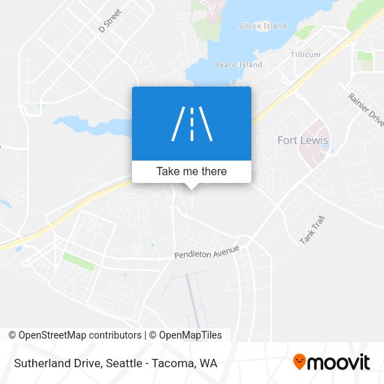 Sutherland Drive map