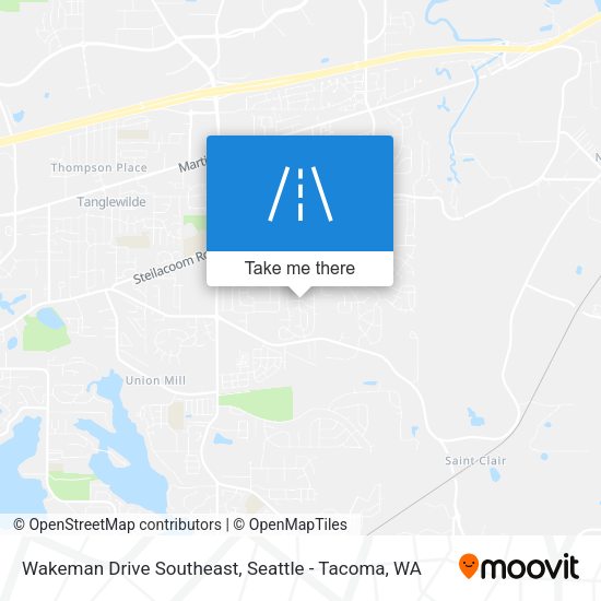 Wakeman Drive Southeast map