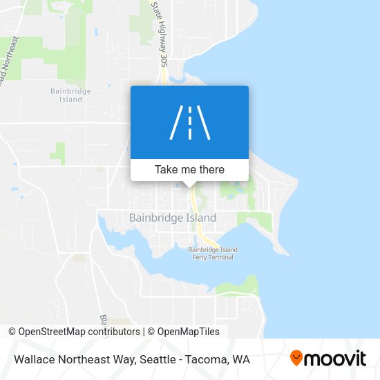 Wallace Northeast Way map