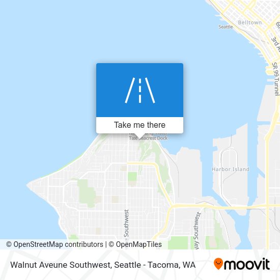 Walnut Aveune Southwest map