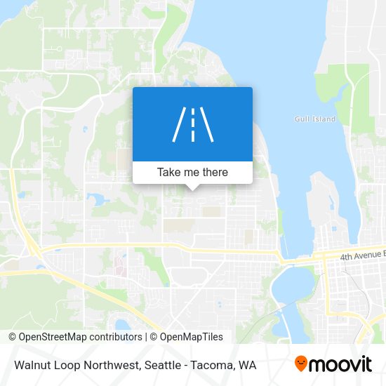 Walnut Loop Northwest map