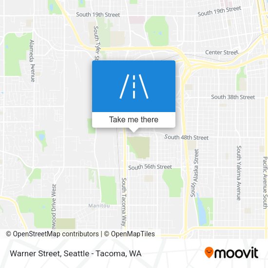 Warner Street map