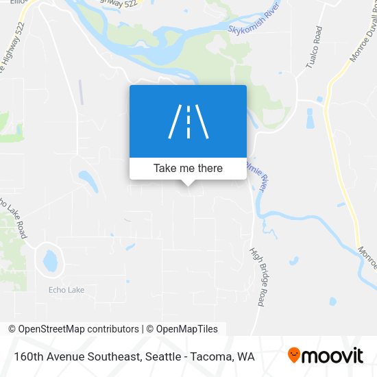 Mapa de 160th Avenue Southeast