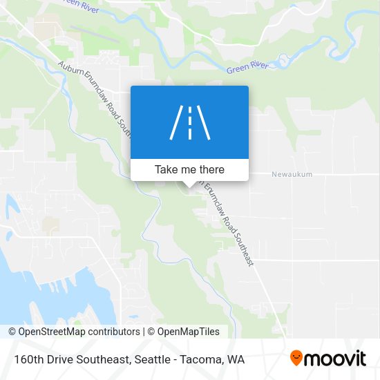 160th Drive Southeast map