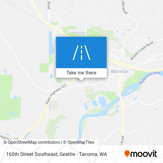 Mapa de 160th Street Southeast