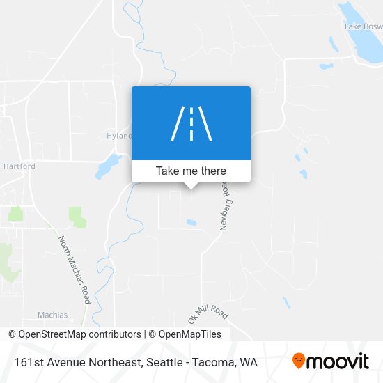 161st Avenue Northeast map
