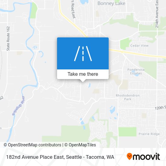 182nd Avenue Place East map