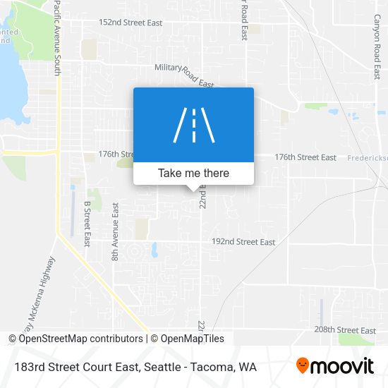 Mapa de 183rd Street Court East