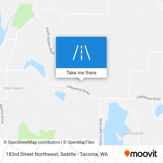 Mapa de 183rd Street Northwest