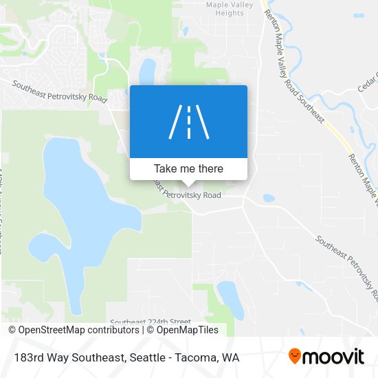 183rd Way Southeast map