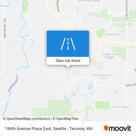 184th Avenue Place East map