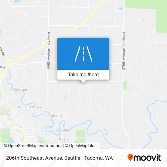 Mapa de 206th Southeast Avenue
