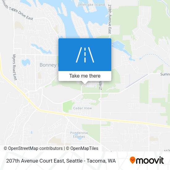 Mapa de 207th Avenue Court East