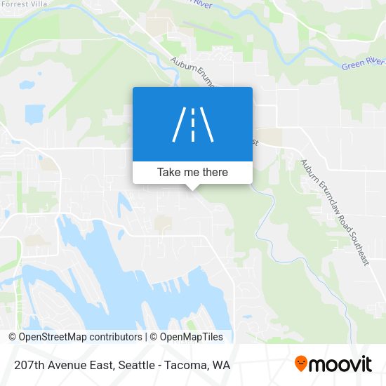 Mapa de 207th Avenue East