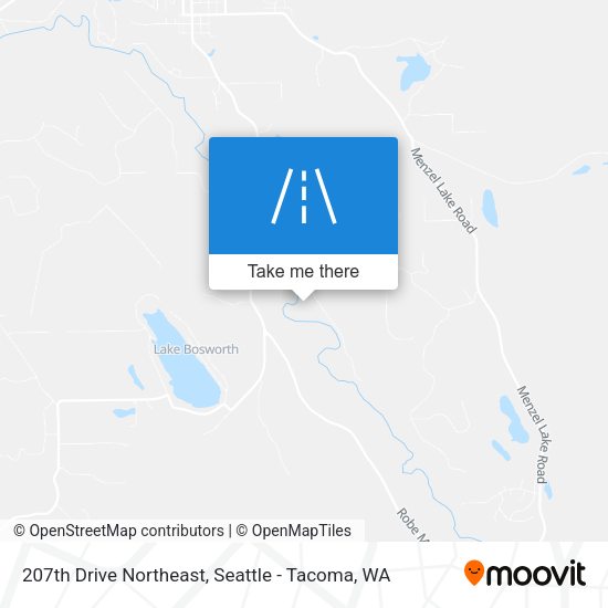 207th Drive Northeast map