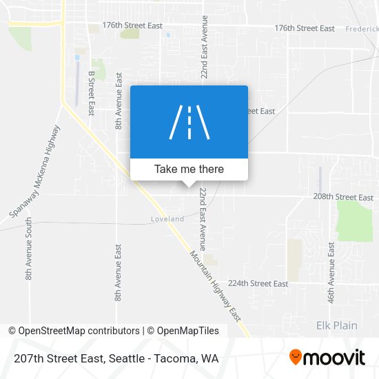 207th Street East map