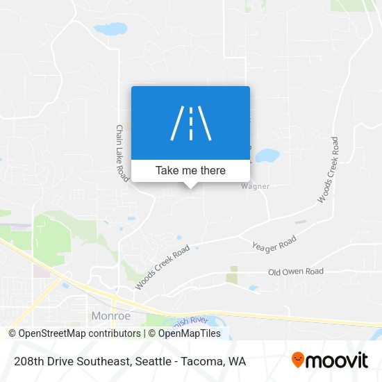 Mapa de 208th Drive Southeast