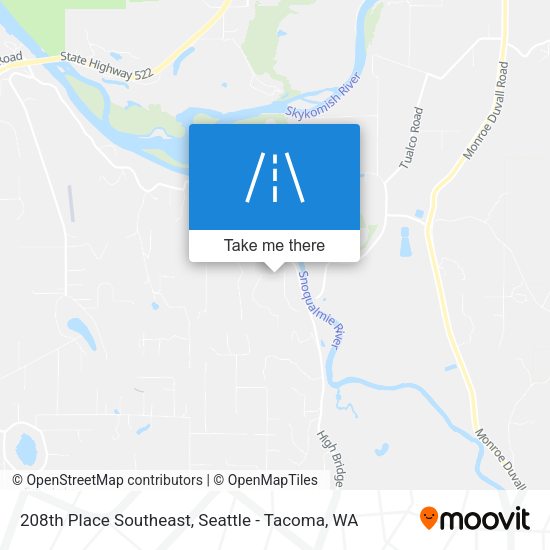 Mapa de 208th Place Southeast
