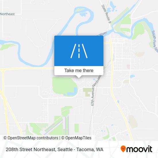 Mapa de 208th Street Northeast