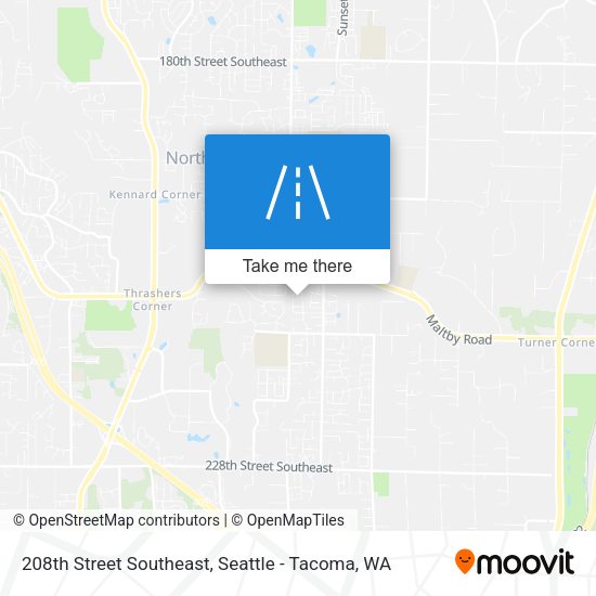 Mapa de 208th Street Southeast