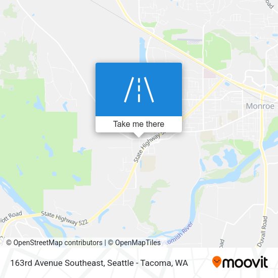 Mapa de 163rd Avenue Southeast