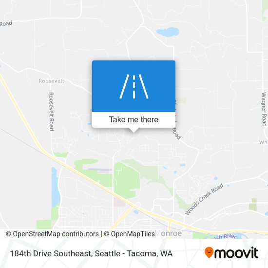 184th Drive Southeast map