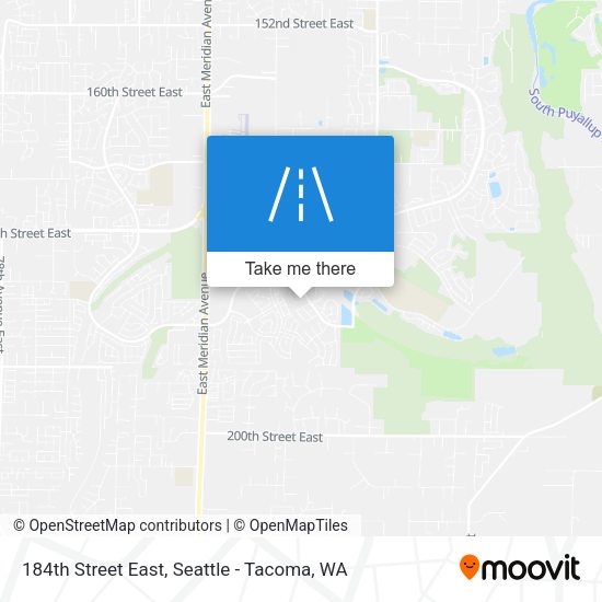 184th Street East map